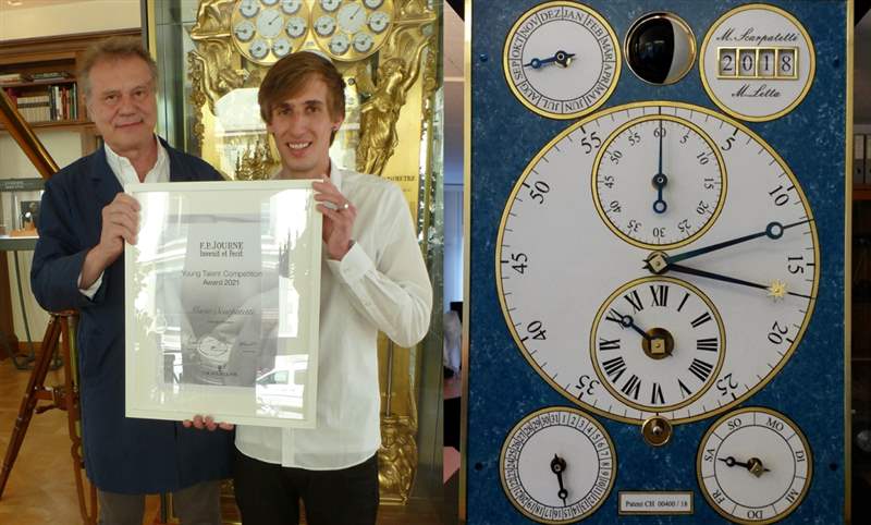 400年周期萬年歷專利!Mario Scarpatetti贏得FPJourne 2021年輕制表人才競(jìng)賽-復(fù)刻表