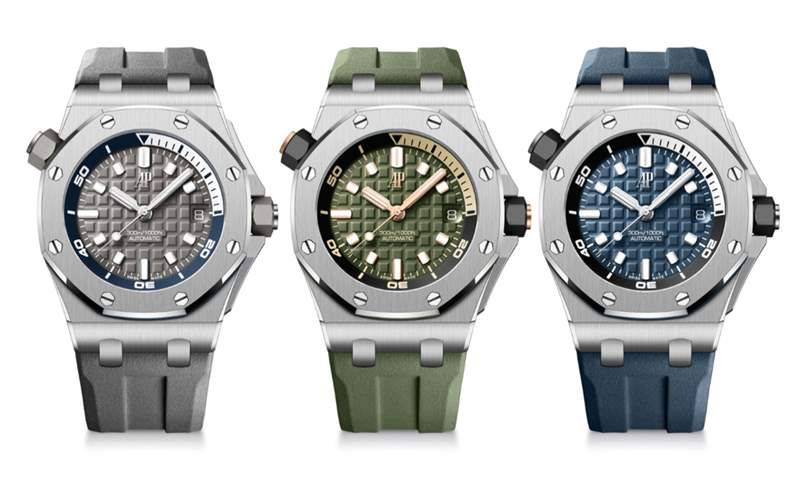 時(shí)尚新色、快拆表帶！AP全新皇家橡樹離岸型ROO Diver-復(fù)刻表