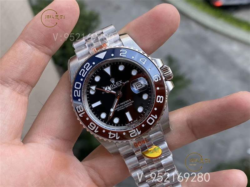 怎么分辨真正的N廠勞力士格林尼治紅藍(lán)可樂圈復(fù)刻表3285機芯的方法-復(fù)刻表