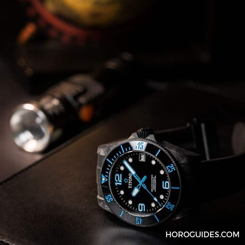 TITONI - 夏末黑魂大魔王來(lái)襲TITONI Seascoper CarbonTech 彩虹圈大升級(jí)