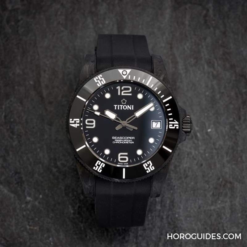 TITONI - 夏末黑魂大魔王來(lái)襲TITONI Seascoper CarbonTech 彩虹圈大升級(jí)