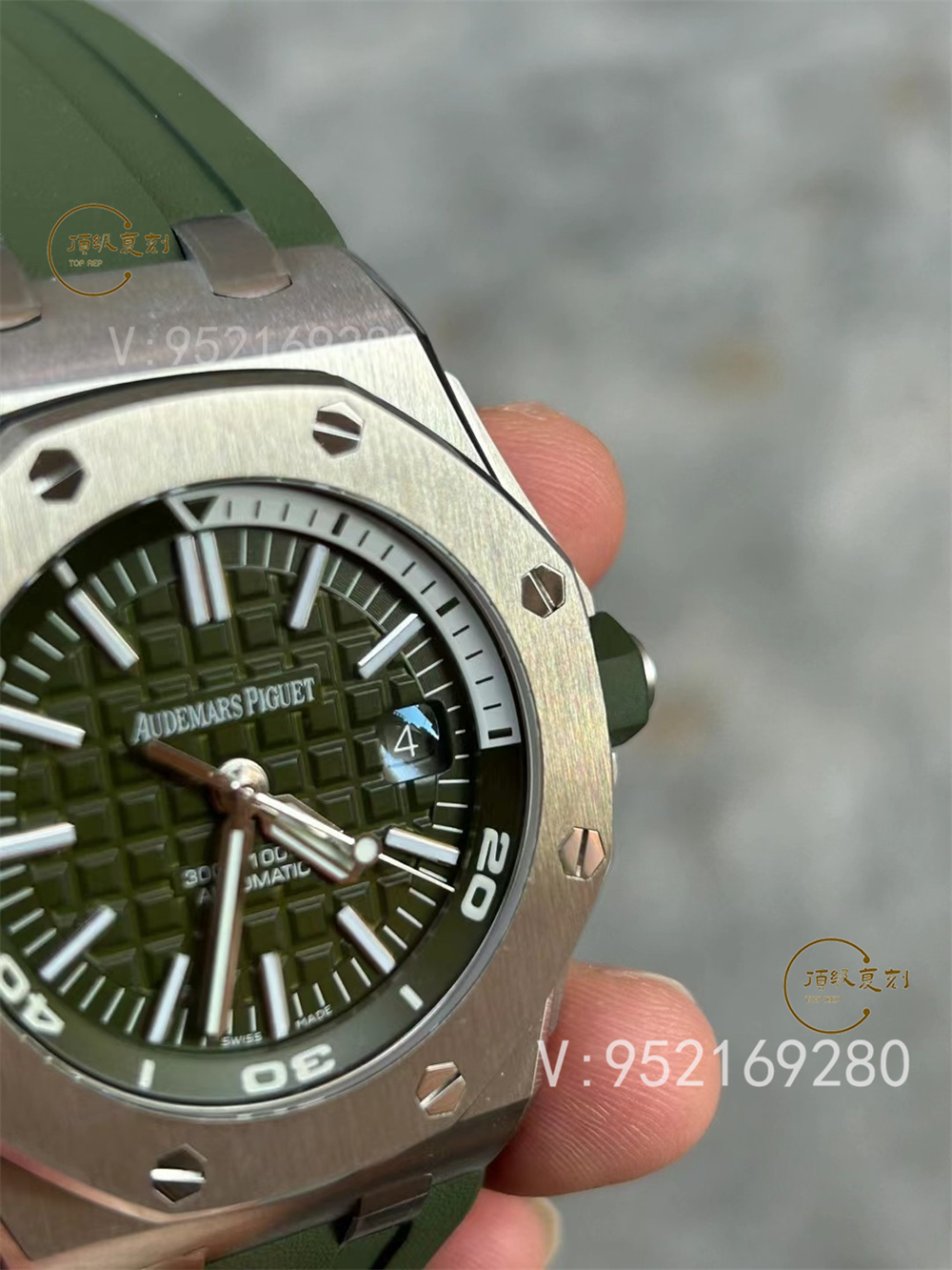 APS廠愛彼AP15710新配色綠/白盤一體機做工怎么樣-復刻表