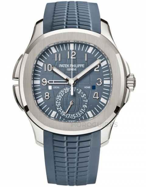 PATEK PHILIPPE - NAUTILUS - 5980/60G-001 - 年輕活力風的表王！ 盤點PATEK PHILIPPE百達翡麗藍灰色調腕表