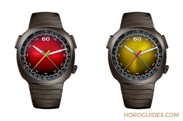 H. MOSER & CIE - STREAMLINER - 6907-1201 - 紅黃雙杰，競速新章|H. MOSER & CIE.推出Streamliner自動飛返計時秒表Alpine限量版