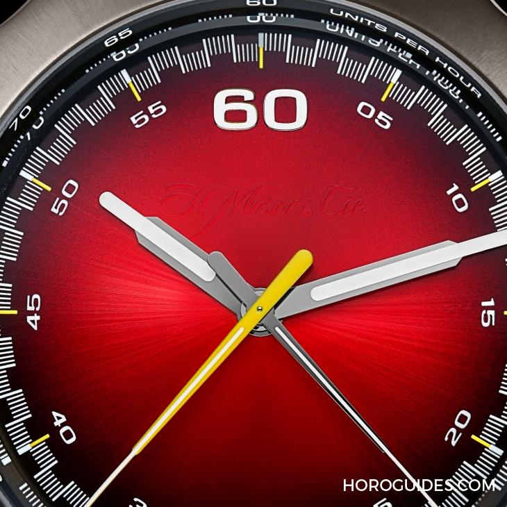 H. MOSER & CIE - STREAMLINER - 6907-1201 - 紅黃雙杰，競速新章|H. MOSER & CIE.推出Streamliner自動飛返計時秒表Alpine限量版