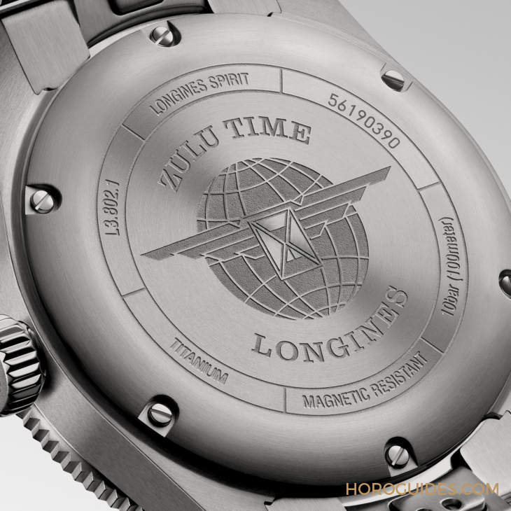LONGINES - SPIRIT - L3.802.1.53.6 - LONGINES Spirit再掀熱潮！ Spirit Zulu Time鈦金屬腕表與計(jì)時(shí)秒表間金新色登場(chǎng)