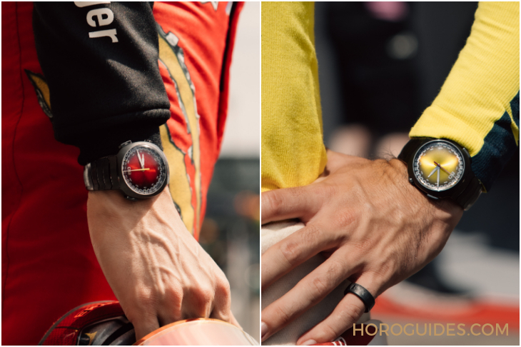 H. MOSER & CIE - STREAMLINER - 6907-1201 - 紅黃雙杰，競速新章|H. MOSER & CIE.推出Streamliner自動飛返計時秒表Alpine限量版